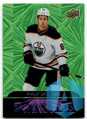 2020-21 UPPER DECK DAZZLERS GREEN PHILIP BROBERG EDMONTON OILERS #DZ-70